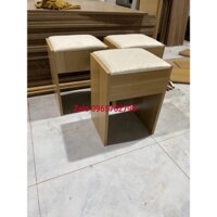 Đôn ngồi bàn trang điểm gỗ mdf mặt đệm