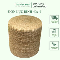 Đôn Ngồi Lục Bình - Đôn Bèo Tây - Bàn Trà cao 40x40 dùng trang trí nhà cửa - Round Ottoman