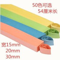 Đơn Sắc Derivatized Dải Chiều Rộng 15mm20mm30mm Giấy Màu Ngôi Sao Giấy Origami Handmade DIY Chất Liệu