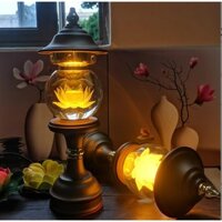 [ĐƠN SẮC VÀNG] 1 CÂY ĐÈN LED HOA SEN PHA LÊ THỜ CÚNG - ĐÈN THỜ PHẬT- GIÁ BÁN 1 CHIẾC (1 cái)
