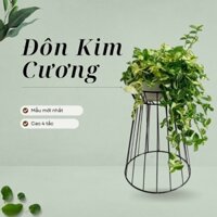 đôn sắt mỹ thuật kê chậu cây cao 40cm - đôn kim cương