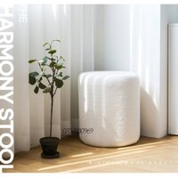 đôn sofa LÔNG CỪU - ghế nhỏ ngồi bàn trang điểm, ghế sofa cao cấp có chân