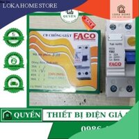 [Đơn tối thiểu 30k] CB chống giật 2 tép FACO 32 - 63A