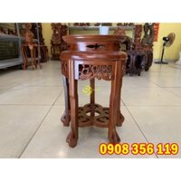 Đôn trang trí gỗ hương tròn cao 50