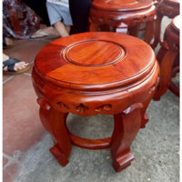 Đôn tròn gỗ hương cao 30 mặt 30cm