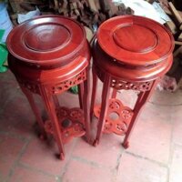 Đôn tròn gỗ rác gụ