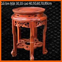 Đôn tròn gỗ trang trí phong thuỷ gỗ lim cao 40,50,60,70,80cm