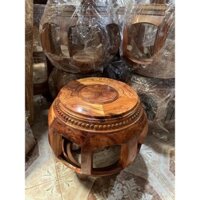 Đôn trống gỗ hương CAO 35 ( một cái ), đôn gỗ hương , đôn gỗ để ngồi , kê tượng