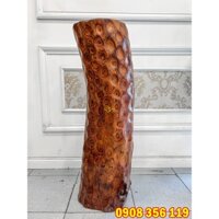 Đôn trụ tròn trang trí gỗ cẩm lai cẩn nu đường kính 30