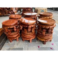 Đôn váy -Kỷ váy gỗ hương, .đôn gỗ tròn, gỗ hương trang trí