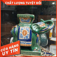 Đôn Voi chấm men, đôn voi men đồng quê Nhỏ Trang Trí Sân Vườn, Tiểu Cảnh, bàn Ông Thần Tài, Ông ĐỊa, gốm hoài niệm