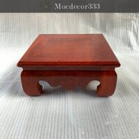 Đôn vuông đế kê tượng loa đồ trang trí gỗ Hương tự nhiên nhiều kích thước