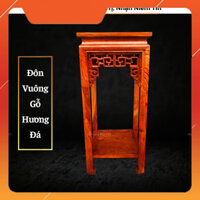Đôn Vuông , Đế tượng gỗ Hương đá Mặt 30 cao 40 50 60 70 80 cm trang trí nhà cửa