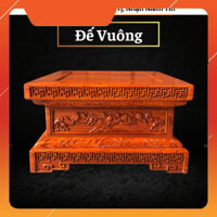 Đôn Vuông , Đế tượng gỗ Hương chịu lực đến 100kg kê cây cảnh , đồ phong thuỷ trang trí nhà cửa