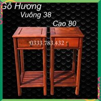 ĐÔN VUÔNG TRƠN NGĂN KÉO GỖ HƯƠNG MẶT 30 CAO 80