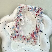 Dòng Ba Màu Epoxy Sỏi Thẻ Gạch Phong Cách Hoàn Thành Phong Cách Phù Hợp Với Phong Cách Bắt Ngôi Sao Phải Có Thẻ Nhỏ 10cm #KZ0313#