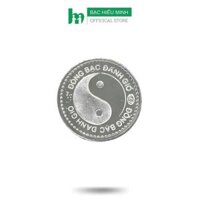 Đồng Bạc Đánh Gió Cạo Gió Bạc Ta Nguyên Chất S99 Hình Âm Dương Loại Nhỏ Đường Kính 2,3cm BẠC HIỂU MINH XDG3
