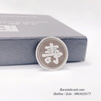 Đồng bạc đánh gió chữ Thọ DX012