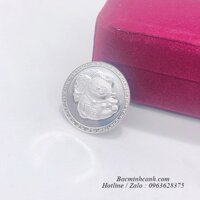Đồng bạc đánh gió hình con Mèo DX014