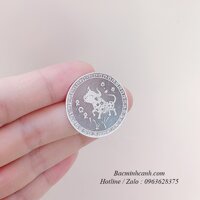 Đồng bạc đánh gió hình con trâu DX011