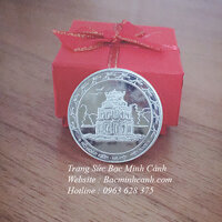 Đồng bạc đánh gió hình Tháp Rùa DX006