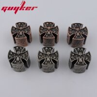 Đồng Cao Cấp GUYKER Đàn Guitar Điện Bass Núm Cross Skeleton Phong Cách Tùy Chọn Màu Sắc Kép