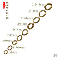 Đồng Chắc Chắn Vòng Phụ Kiện Phần Cứng Nhẫn Đồng Retro Totes Quần Liên Kết Vòng Móc Chìa Khóa Vòng Lắp Ráp Vòng Đồng #YSK3.25#