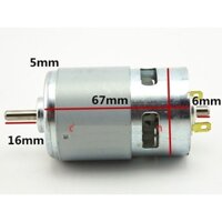 Động cơ 775 trục dài 12V 2 bạc đạn 10 ngàn vòng/phút