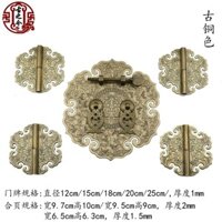 Đồng Cổ Bản Lề Cổ Điển Nội Thất Bản Lề Tủ Quần Áo Cửa Vintage Hộp Bản Lề Gỗ Gụ Cổ Lột Rời Trang