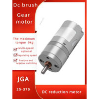 Động cơ bánh răng động cơ DC YY JGA25-370 Động cơ bánh răng điện mô-men xoắn cao 12 / 24V 27 / 58 / 128 / 169 / 282 / 1364rpm MZU9