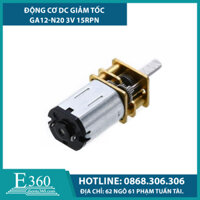 ĐỘNG CƠ DC GIẢM TỐC GA12-N20 3V 15RPN