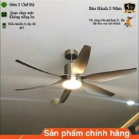 [Động cơ DC inverter-100% lõi đồng] Quạt Trần Đèn, Quạt Trần 6 Cánh 8088, 6 Cấp Độ Gió, 3 Chế Độ Đèn, Điều Khiển Từ Xa