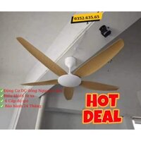 [Động cơ DC inverter-100% lõi đồng]Quạt Trần QT-111, điều khiển từ xa, 6 tốc độ gió