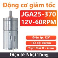 Động cơ DC JGA25-370 12V 60rpm, Động cơ DC giảm tốc