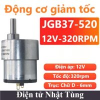 Động cơ DC JGB37-520 12V 320RPM, Động cơ DC giảm tốc