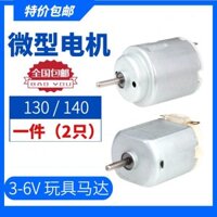 Động Cơ Đồ Chơi Dc DIY Động Cơ Sản Xuất Nhỏ 130 140 3V6V Vuông Tốc Độ Cao Động Cơ Mini Nhỏ 3.12