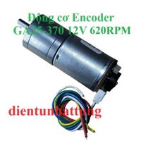 ĐỘNG CƠ ENCODER GA25-370 12V 620RPM, DC GIẢM TỐC