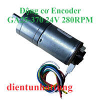 ĐỘNG CƠ ENCODER JGA25-370 24V 60RPM + 130RPM + 280RPM + 620RPM, DC GIẢM TỐC
