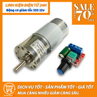 Động cơ giảm tốc 12v 555 22 vòng/phút tặng kèm mạch điều khiển 5A