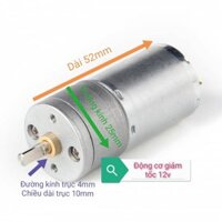Động cơ giảm tốc 12v, động cơ 100 vòng/phút, 200 vòng/phút 300 vòng/phút