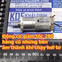 động cơ giảm tốc 280 (old) 6-12VDC 0.15A 209-440v/p trục D 4mm kde5021