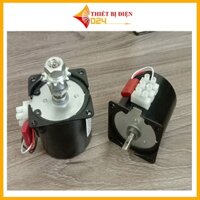 Động cơ giảm tốc  có  bánh răng dẫn hướng14W 220VAC 60KTYZ trục 7mm ,dùng chế máy quay vịt ,băng tải ,bếp nướng tự động