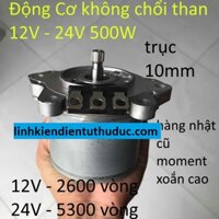 Động cơ không chổi than 12V 24V 500w 600W 800W motor không chổi than brushless BLDC chế máy móc xe, đồ chơi