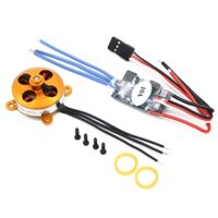 Động Cơ Không Chổi Than A 2204 A2204 7.5A 1400KV 50W SP Có ESC 10A Cho Máy Bay Điều Khiển Từ Xa