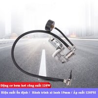 Động cơ máy bơm hơi 12V/120W hành trình xi lanh 19mm áp suất 120PSI lưu lượng khí 25L/phút chế bơm lốp cho ô tô xe máy