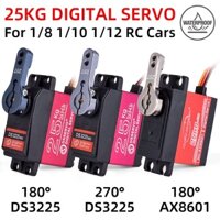 Động Cơ Servo 25KG Chống Thấm Nước Cho Xe Điều Khiển Từ Xa 1 / 8 1 / 12 Kèm Phụ Kiện