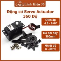 Động cơ Servo Actuator 360 độ, sử dụng cho DIY, cánh tay robot, ô tô điều khiển từ xa...