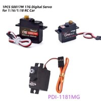 Động Cơ Servo PDI-1181MG 18g 3.5KG Cho WLtoys 144001 124017 Động Cơ Servo B1/16 B24 C14 C24 S0017M 17g 1.8KG Cho Mô Hình Xe Tải 1/18 1/16