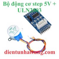 ĐỘNG CƠ STEP 5V + ULN2003 V2, BỘ ĐIỀU KHIỂN DC BƯỚC