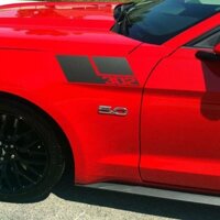 Động Cơ Thể Thao Hood Bên Đen 302 Chữ Fender Dán Decal Vinyl Cho Xe Ford Mustang